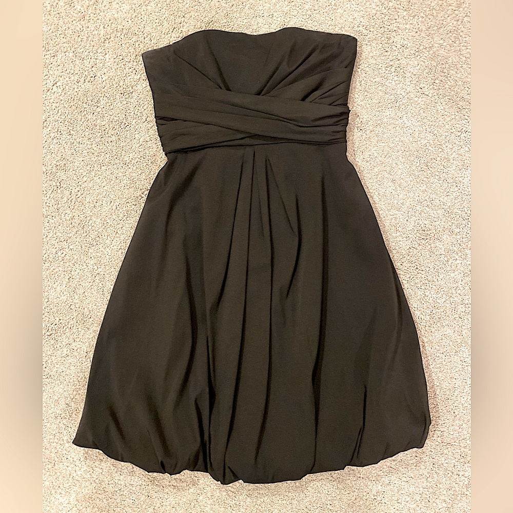 White House Black Market - black strapless dress